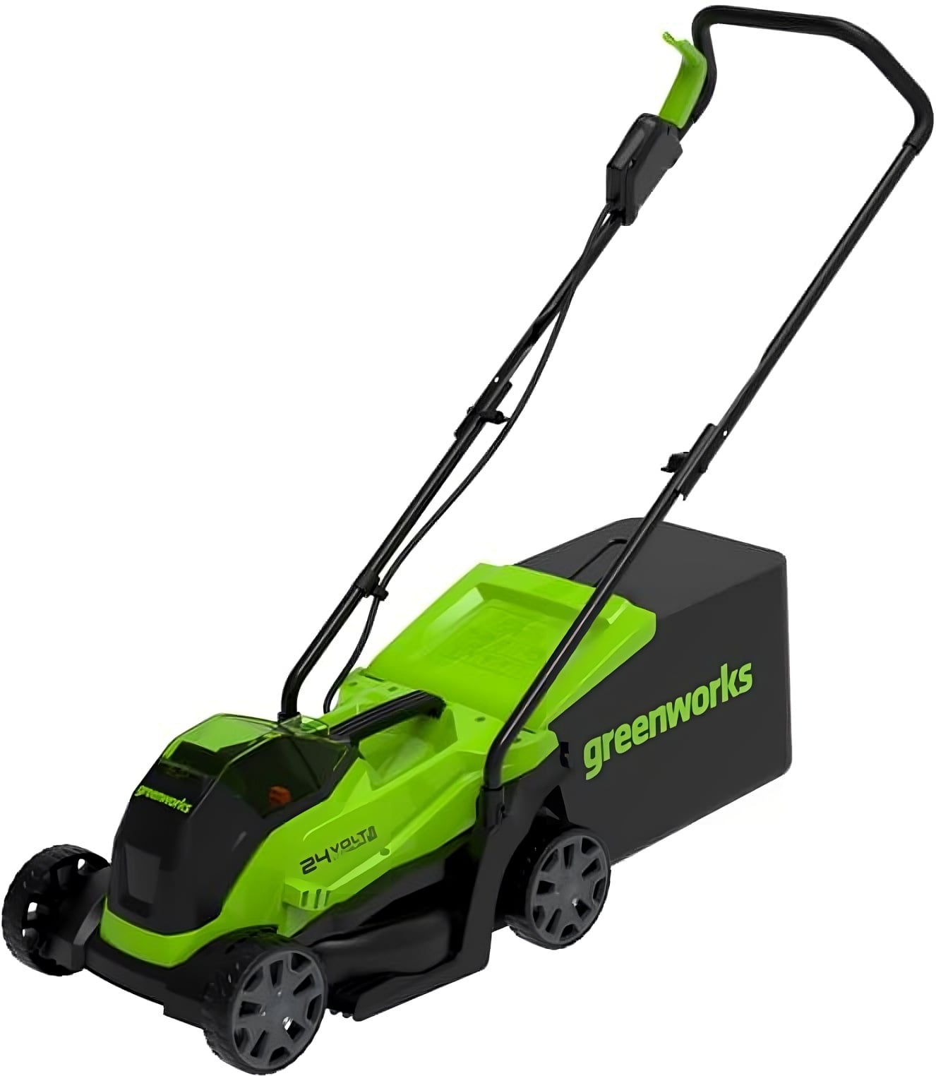 Газонокосилка Greenworks 2516107, аккумуляторная, 24V, 33см, бесщеточная