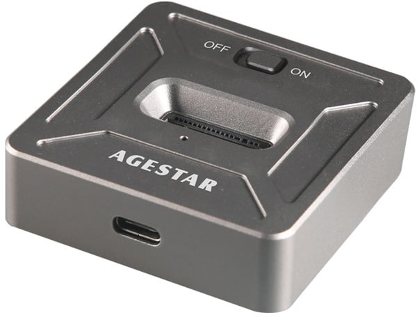 Внешний корпус для SSD AgeStar 31CBNV1C M.2 2280 NVMe, USB 3.2, алюминий, чёрный, 31CBNV1C