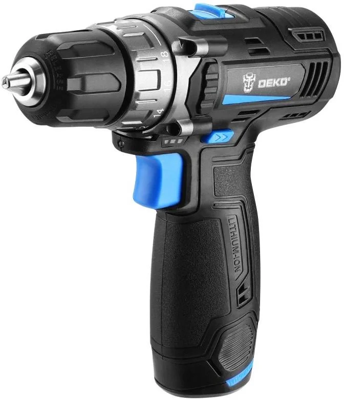 Дрель-шуруповерт Deko DKCD12V PRO 12Вт аккум. патрон:быстрозажимной (кейс  в комплекте) (083-1007)