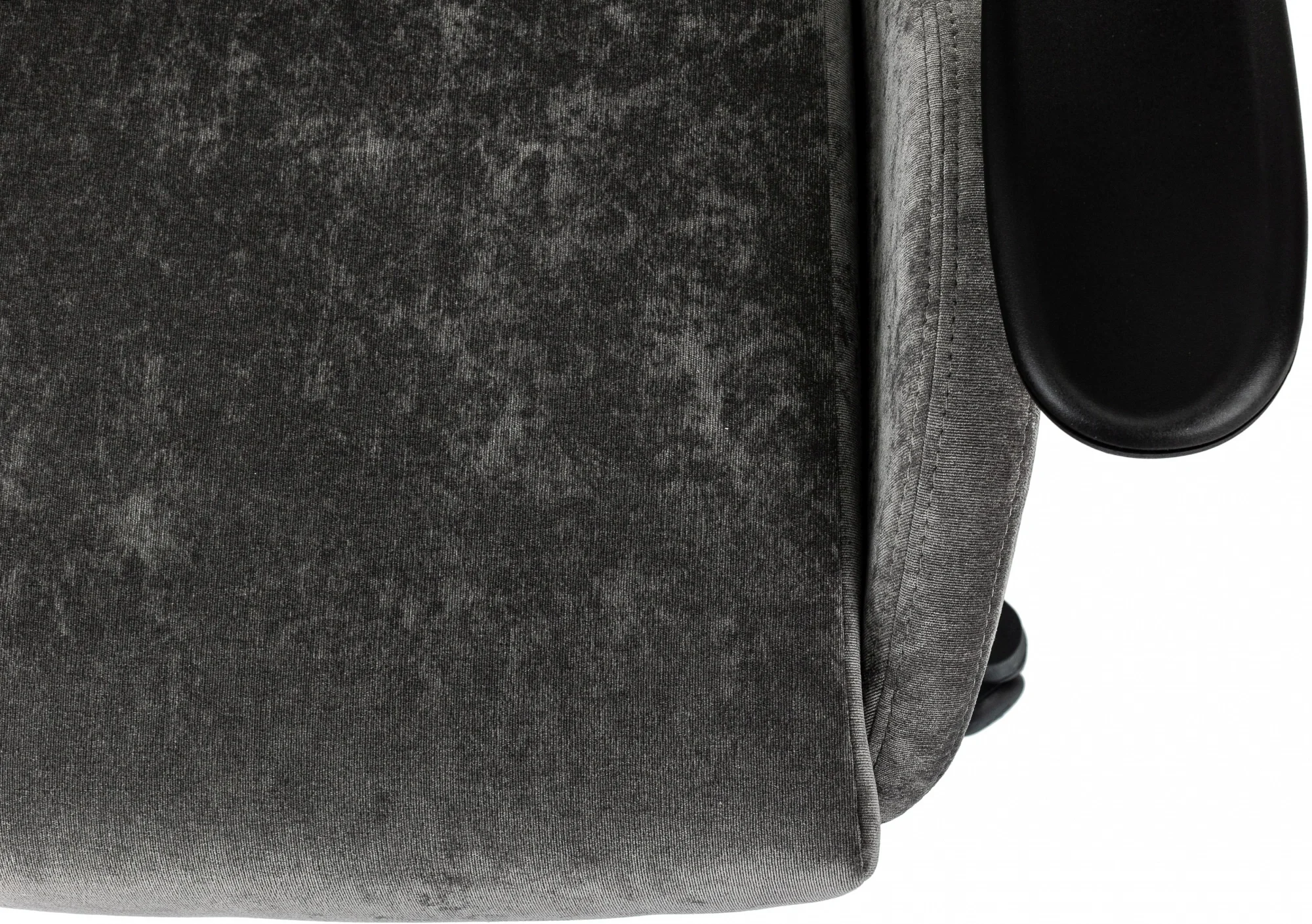 Кресло игровое Zombie Ghost Fabric серый Light-19 с подголов. крестов. пластик