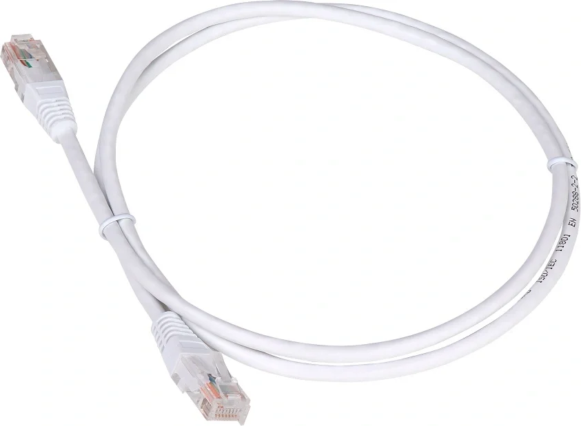Патч-корд LANMASTER - TWT, UTP, кат. 5e, 2 x RJ-45, RJ-45 - RJ-45, ПВХ, белый, 15 м, с заливными колпачками, TWT-45-45-15-WH