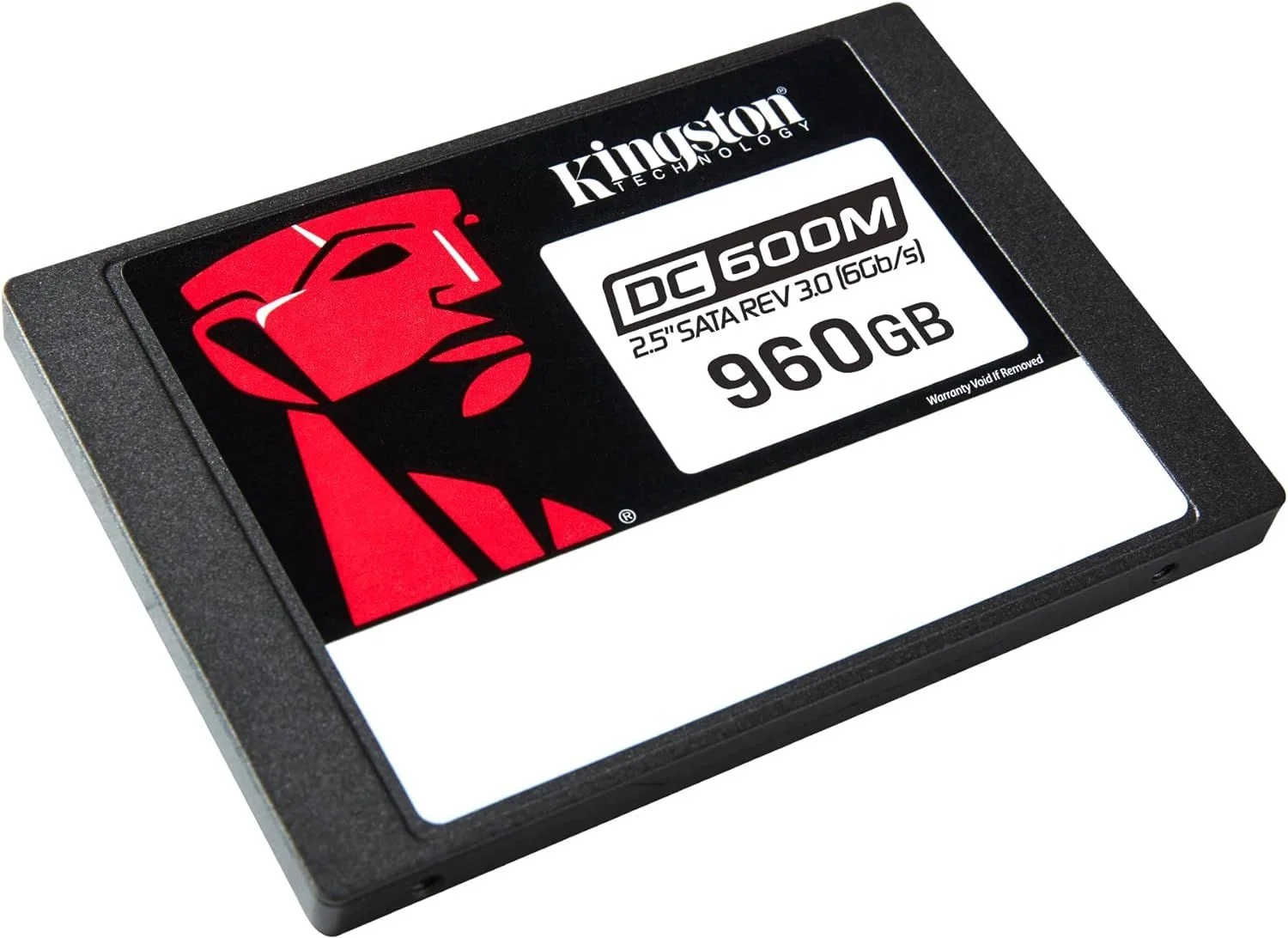 Твердотельный накопитель Kingston Enterprise SSD 960GB DC600M 2.5" SATA 3 R560/W530MB/s 3D TLC MTBF 2M 94 000/65 000 IOPS 1752TBW (Mixed-Use) 1 year