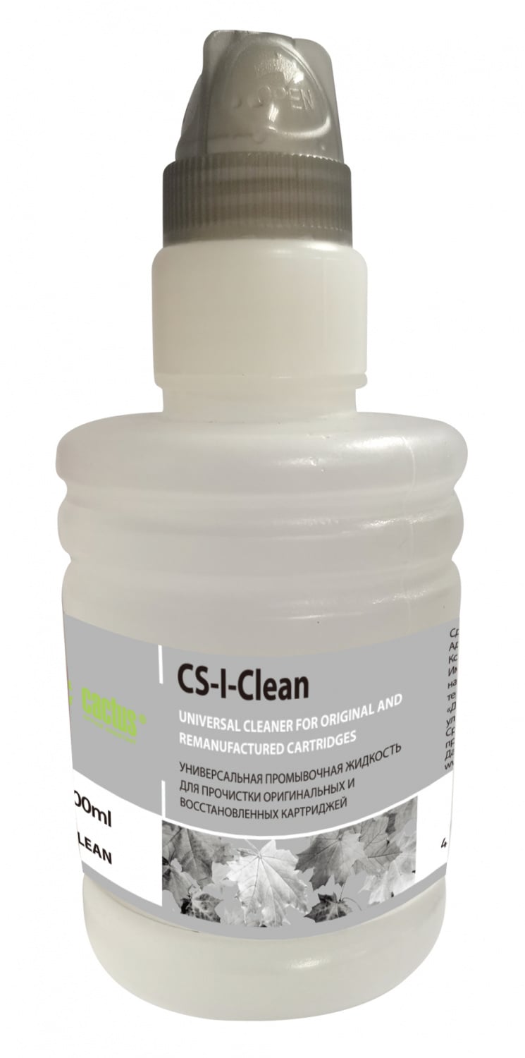 Cactus CS-I-Clean Универсальная промывочная  жидкость  для  картриджей (100мл)