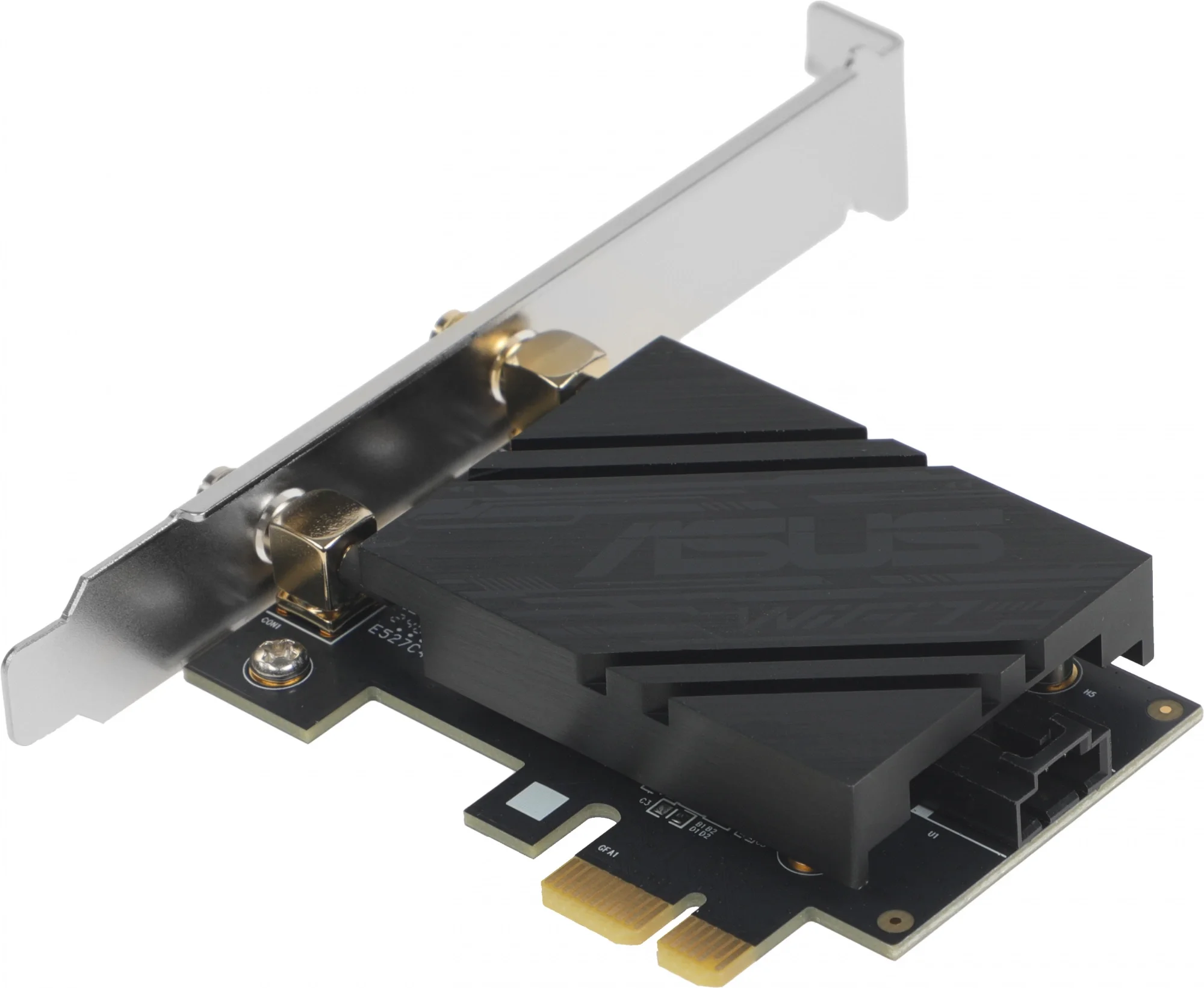 ASUS PCE-BE92BT Беспроводной трехдиапазонный PCI Express адаптер BE9400 + Bluetooth 5.4, внешняя антенна, Wi-Fi 7 (be)