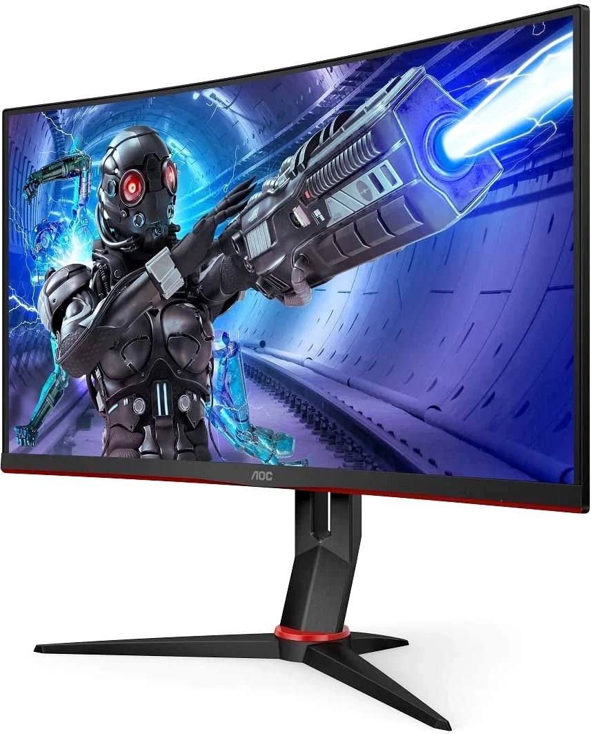 МОНИТОР 27" AOC C27G2ZE Black-Red (VA, изогнутый, 1920x1080, 240Hz, 0.5 ms, 178°/178°, 300 cd/m, 80M:1, +2xHDMI 2.0, +DisplayPort 1.2, FreeSync) (C27G2ZE)