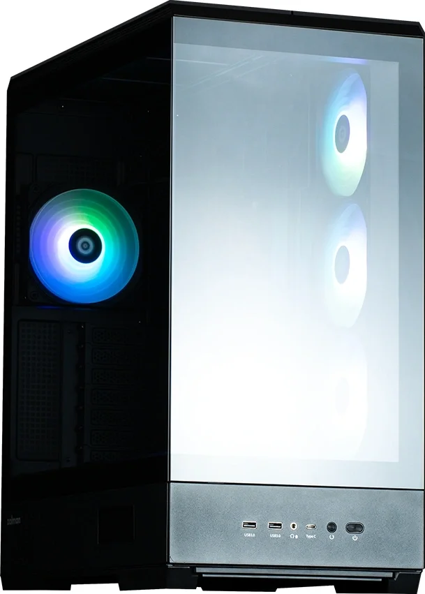 Компьютерный корпус ZALMAN P50 DS, ATX, черный, WINDOW, 2x3.5", 3x2.5", 1xUSB TYPE-C, 2xUSB 3.0, SIDE 3x120мм ARGb, REAR 1x120мм ARGb