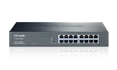 Коммутатор TP-Link TL-SG1016DE, L2, 16×1GbE, 1U