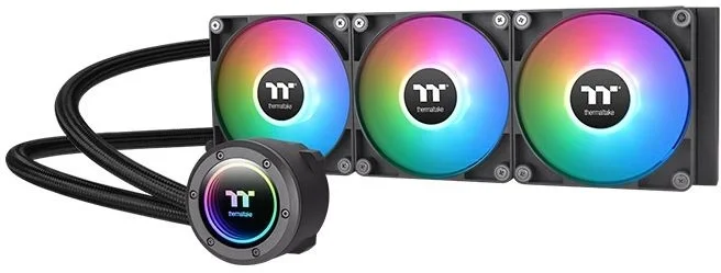 Система жидкостного охлаждения Thermaltake TH420 V2 ARGb Soc-AM5/AM4/1151/1200/1700 черный 4-pin 34.7dB Al+Cu Ret (CL-W376-PL14SW-A)