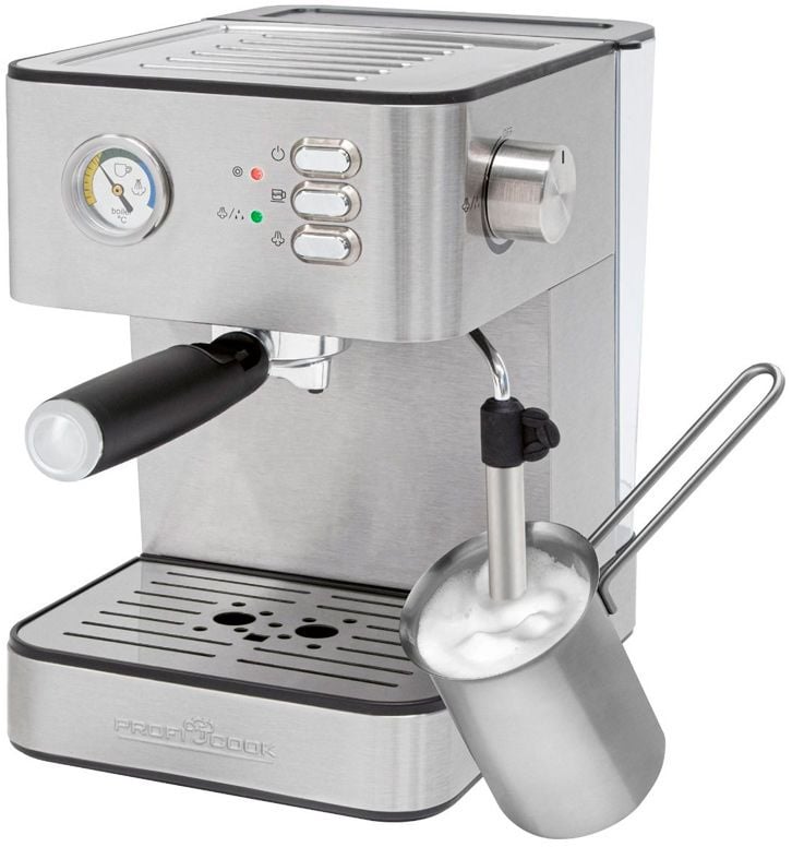 Кофеварка рожковая Profi Cook PC-ES  1209 850Вт серебристый
