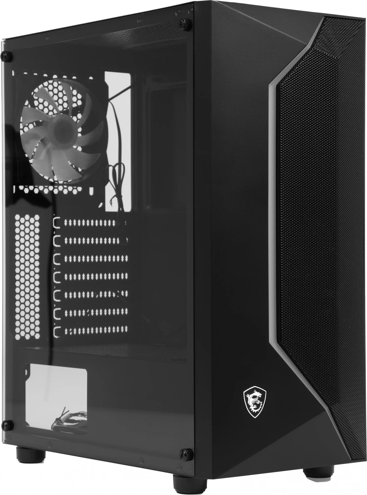 Компьютерный корпус MidiTower MSI MAG VAMPIRIC 100R (ATX, без БП, ARGB, 2xUSB 2.0 Type-A + USB3.2 Type-A) (306-7G07R25-809)