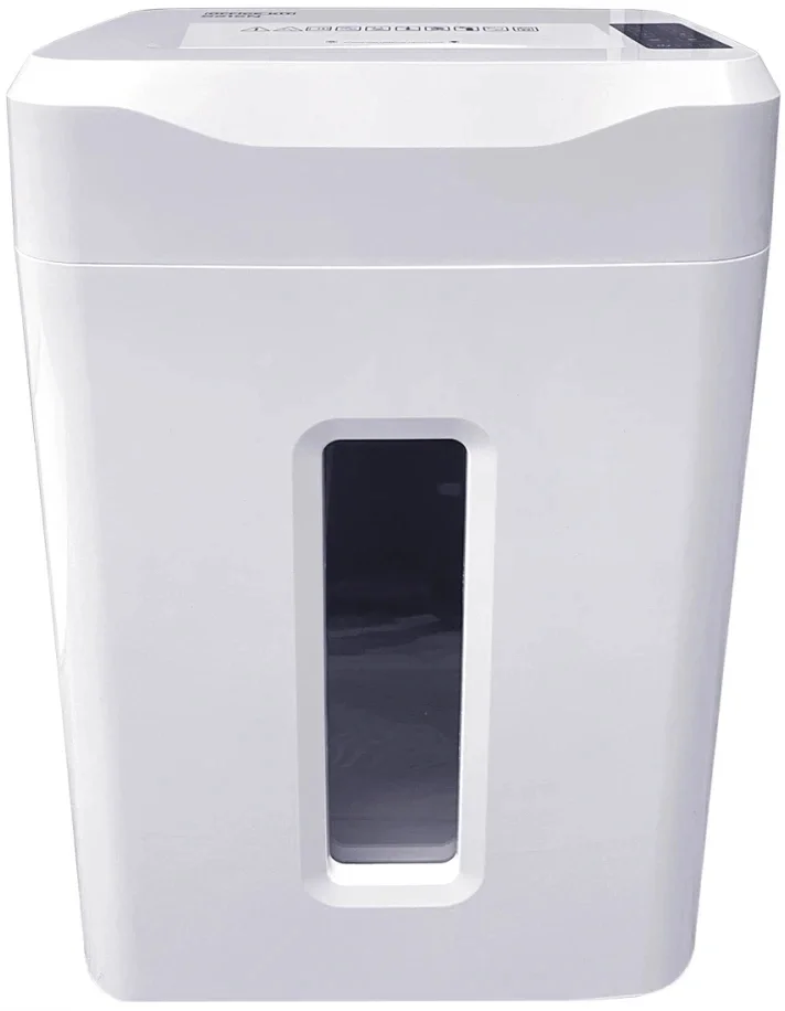 OK0444S215N Шредер Office Kit S215N 3,9x38 белый (секр.P-4) фрагменты 22лист. 35лтр.  скрепки  скобы  пл.карты CD