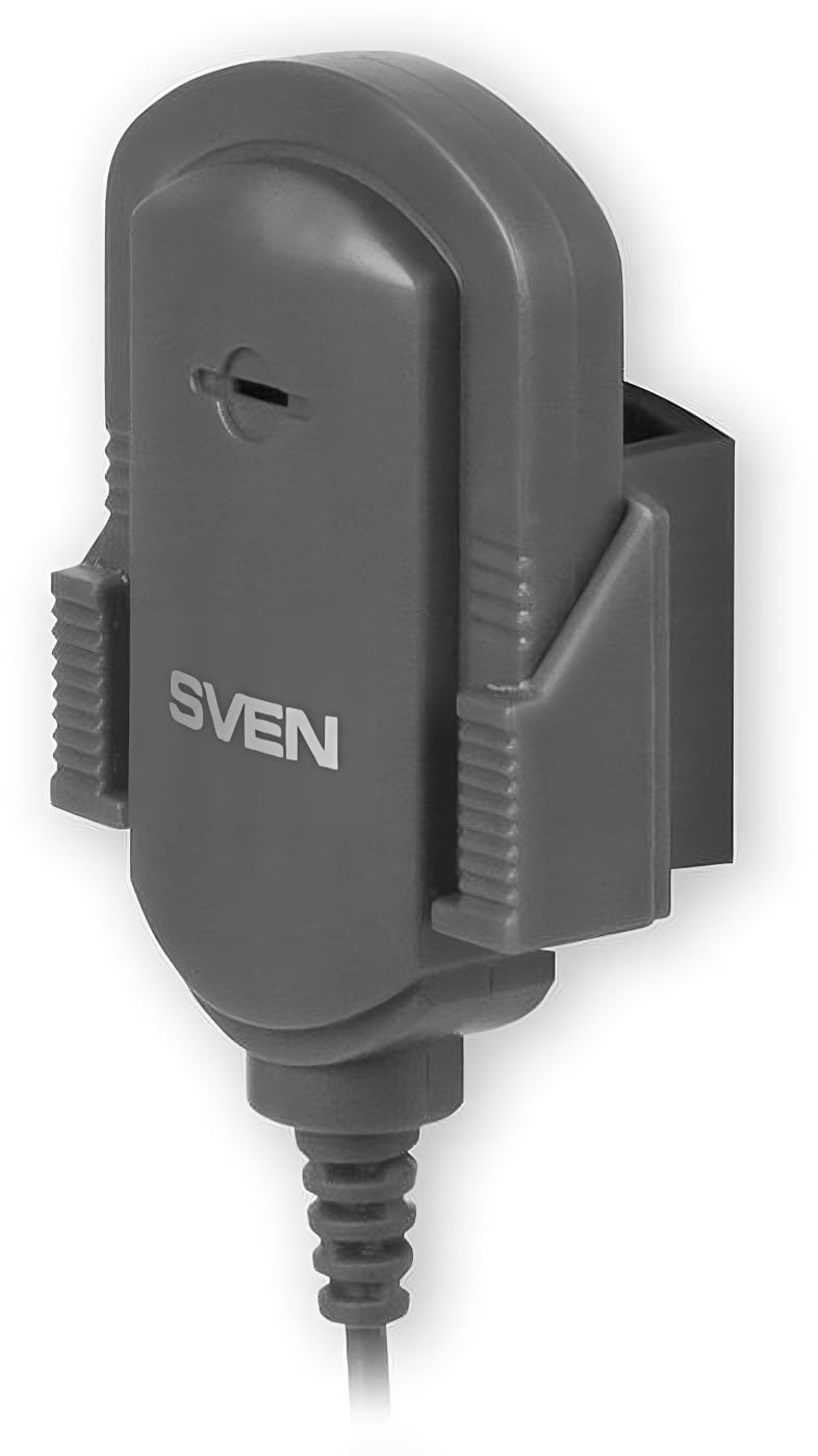 Микрофон проводной клипса SVEN MK-155 черный (3pin, кабель 1.8 м) (SV-014568)