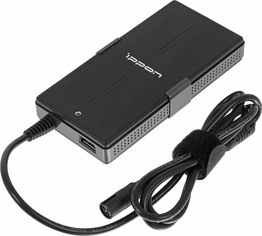 Блок питания Ippon S65U автоматический 65W 15V-19.5V 8-connectors 4.3A 1xUSB 2.1A от бытовой электросети LED индикатор