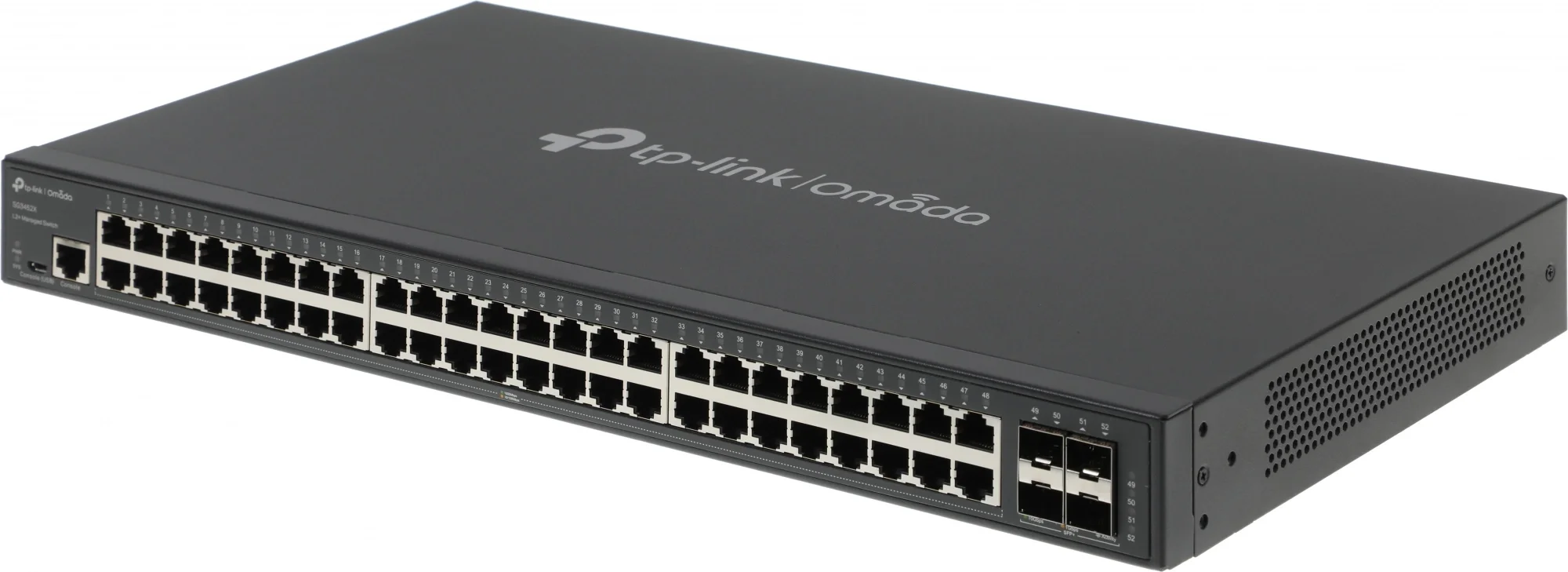 Коммутатор TP-Link SG3452X, L2+, 48×1GbE, 4×SFP+