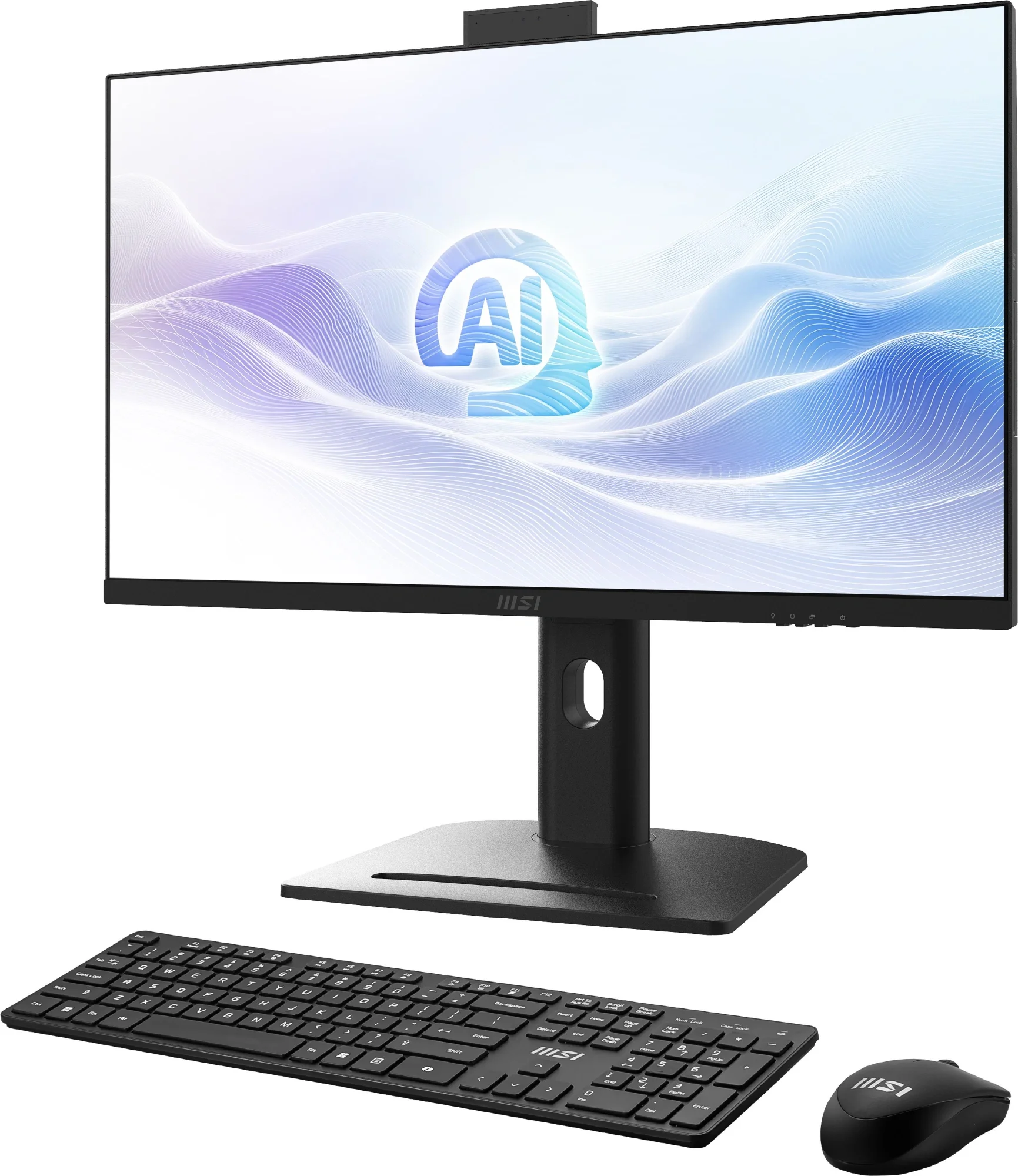 Моноблок MSI Modern AM273QP AI 1UM AiO 27" WQHD (2560x1440)IPS AG Non-touch, Core Ultra 7 155H (1.4GHz), 16Gb DDR5 (2*8GB), 1TB SSD M.2, Intel UHD, WiFi, BT, camera, WirelessKB&mouse Eng/Rus,NoOS,1y,Black