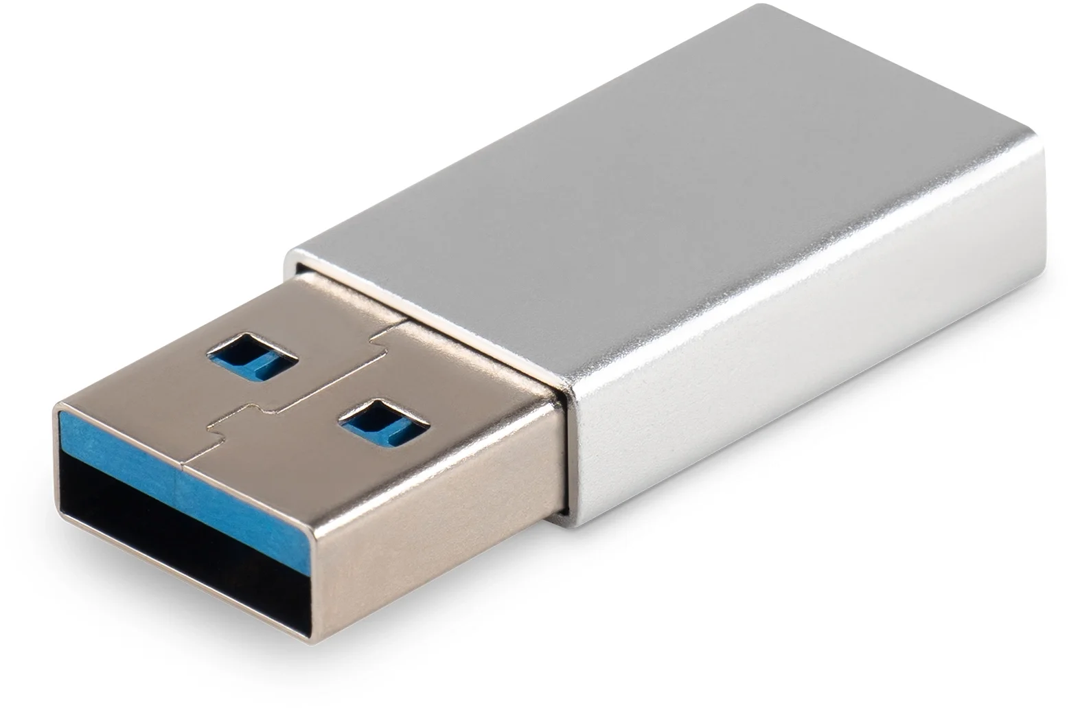 Адаптер Buro ver2.0 USB A(m) USB Type-C (f)  (BU-USB2-AM-CF)  серебристый