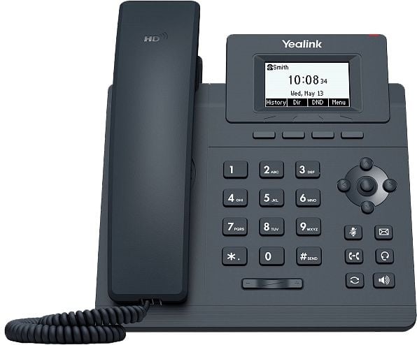 IP-телефон Yealink - SIP-T30P без БП, 1xLAN 10/100 Мб/с, 1xWAN 10/100 Мб/с, SIP, LCD, PoE, headphone in, без БП, серый, SIP-T30P WITHOUT PSU
