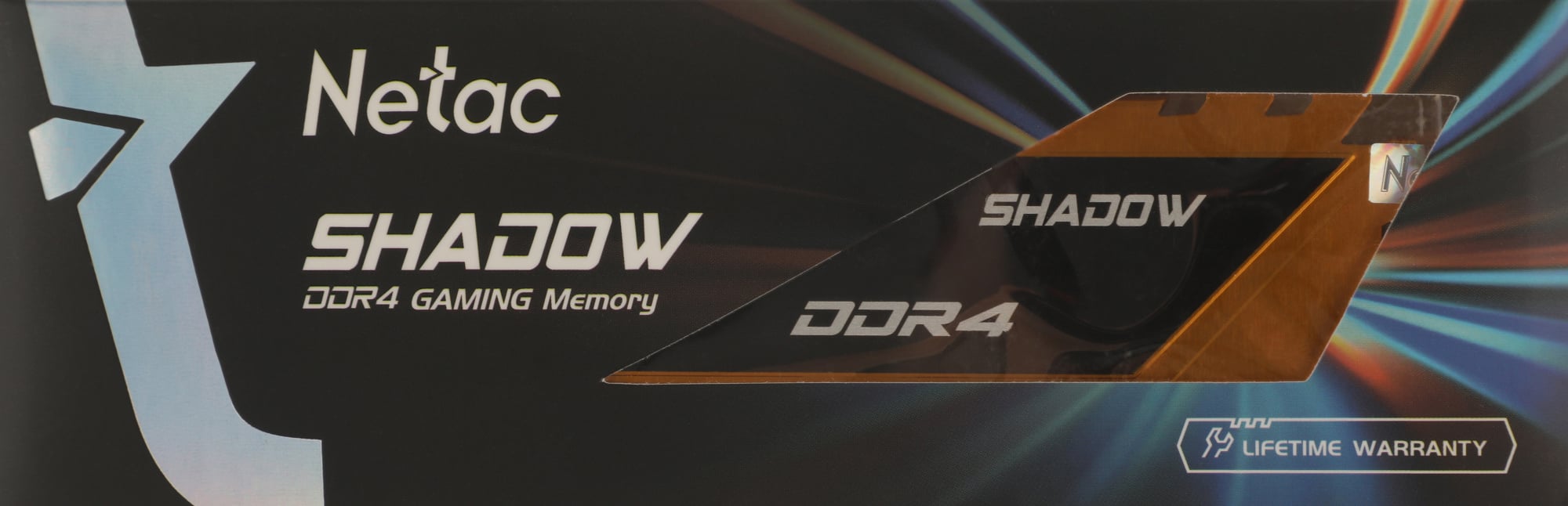 Оперативная память для компьютера 16Gb (1x16Gb) PC4-25600 3200MHz DDR4 DIMM CL16 Netac Shadow Yellow NTSDD4P32SP-16Y