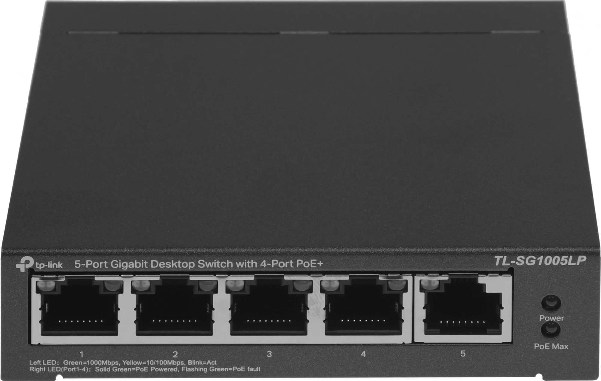Коммутатор TP-Link TL-SG1005LP, 5×1GbE, 4×PoE+, 40W