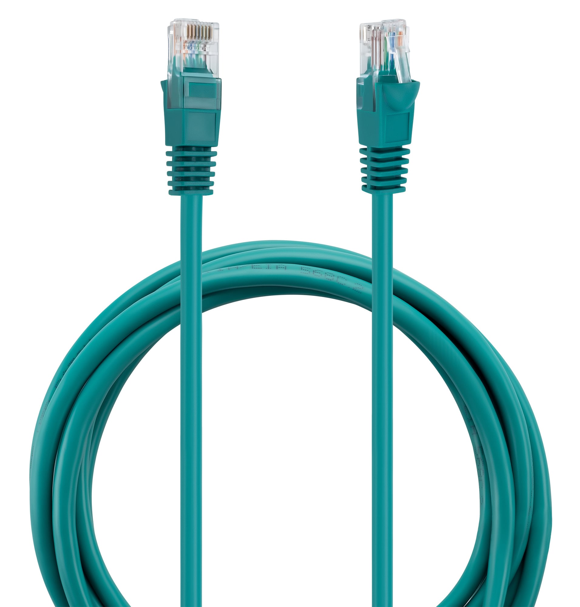 Патч-корд Buro UTP-5E-2M-GR UTP 4 пары cat.5E CCA molded 2м зеленый RJ-45  (m)-RJ-45  (m)