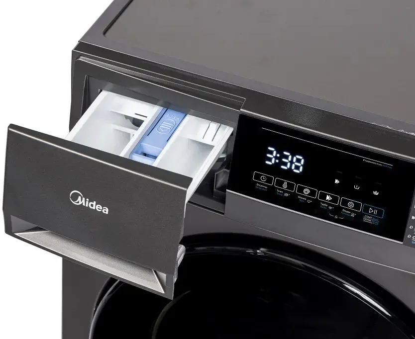 Стиральная машина Midea MFC3712BSW40/S класс: A загр.фронтальная макс.:7кг темно-серебристый инвертор
