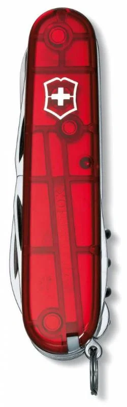 Нож перочинный Victorinox Climber (1.3703.T) 91мм 14функц. красный полупрозрачный карт.коробка