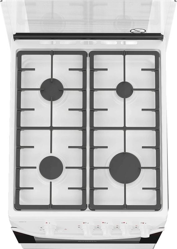 Плита газовая Darina 1D1 GM 241 008 W белый/черный, конфорок 4 шт, духовка 50 л, 50 см x 85 см x 60 см