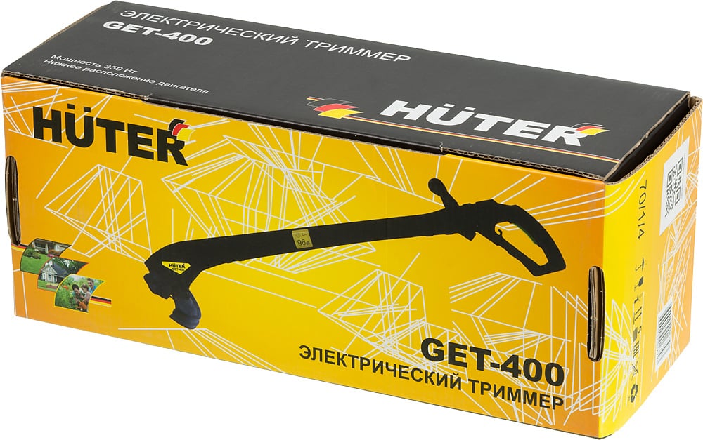 Триммер электрический Huter GET-400 350Вт разбор.штан. реж.эл.:леска