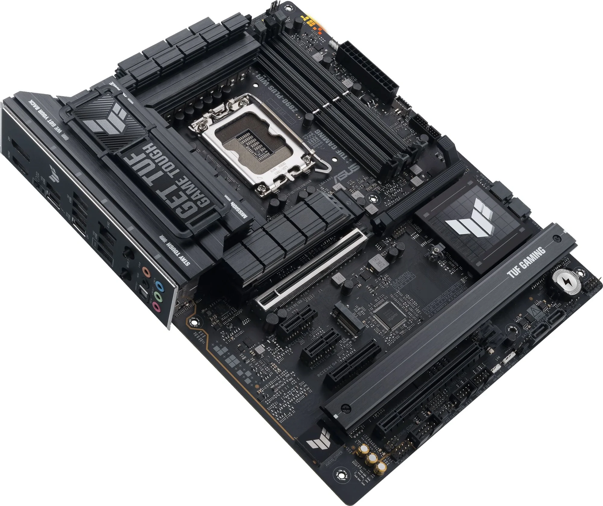 ASUS TUF GAMING Z890-PLUS WIFI (Socket 1851, ATX, 4xDDR5(192GB), DP/HDMI,1xPCIe 5.0x16/1xPCIe 4.0x16/1xPCIe 4.0x4, 2xPCIe 4.0x1, 1xLAN (2.5GbE), Wi-Fi, 4xSATA 6Gb/s, 4xM.2,1xType-C, 6xUSB 3)