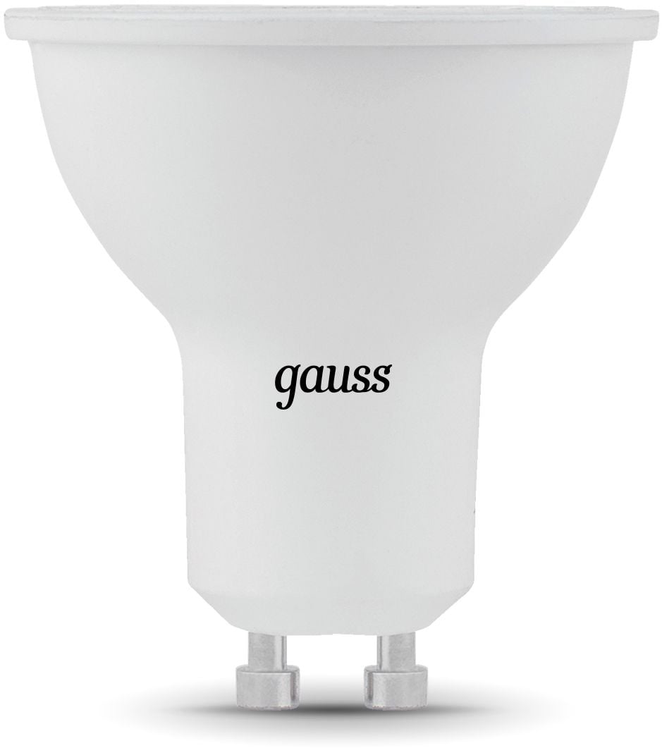 Лампа светодиодная Gauss (упак.:10шт) MR16 7Вт цок.:GU10 спот 220B 4100K св.свеч.бел.нейт.  MR16  (101506207)