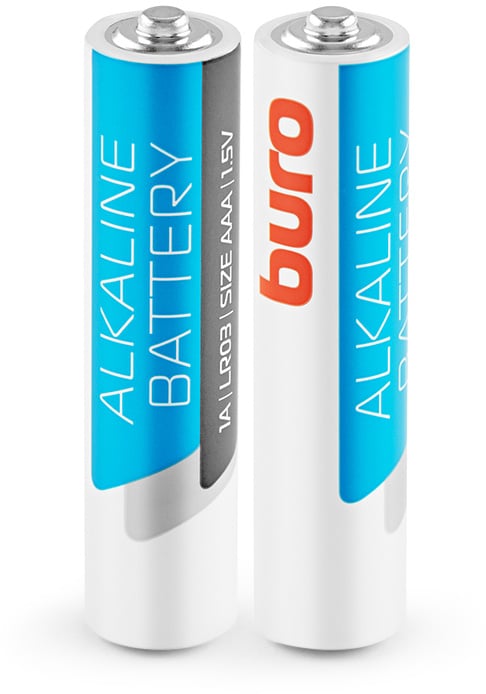 Батарея Buro Alkaline LR03 AAA (2шт) блистер