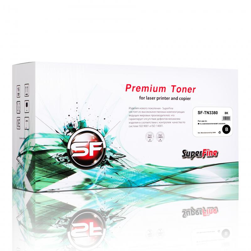 Картридж SuperFine SF-TN3380, для Brother TN3380, 8000 стр.