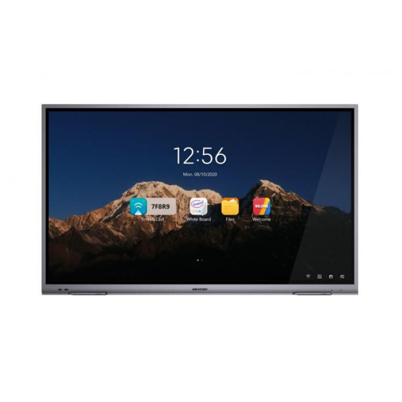 Интерактивный ЖК-дисплей HIKVISION DS-D5B86RB/D, 86", UHD, до 45 касаний, Wi-Fi, камера 8 MP и микрофонная система, со встроенными колонками, черный