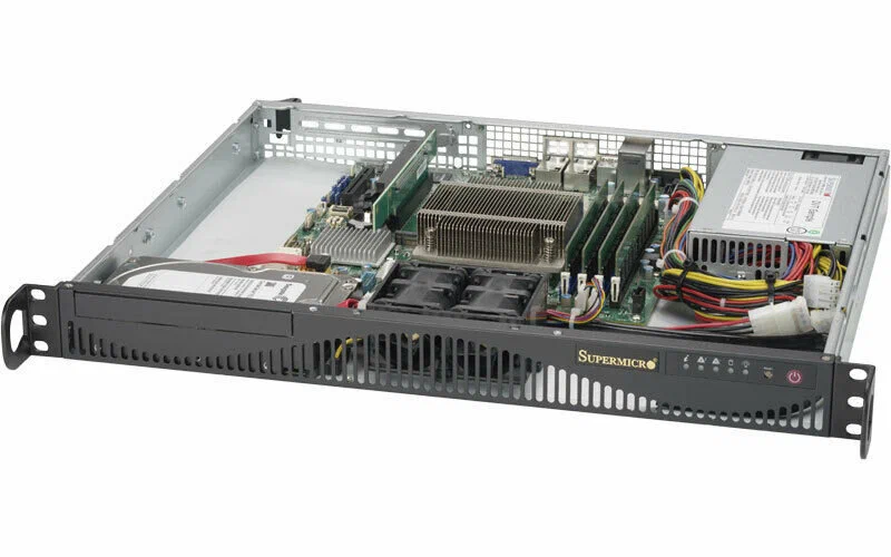 Supermicro SYS-5019S-ML, 1U no CPU(1) E3-1200v5/6thGenCorei3/ no memory(4)/ on board RAID 0/1/5/10/ no FixedHDD(2)LFF/ 2xGE/ 1xPCIEx8, 1xM.2 connector/ 1noRx350W (SYS-5019S-ML, X11SSH-F, 512F-350B1)