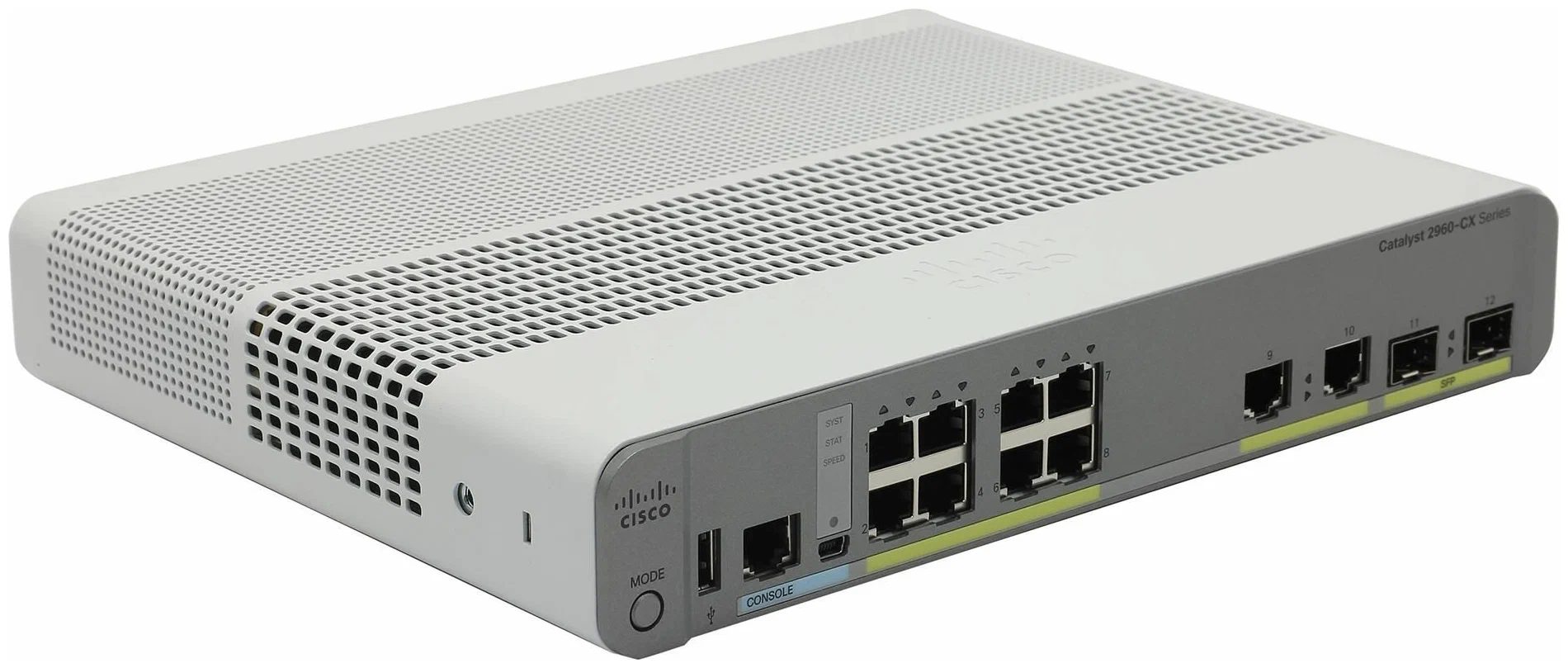 Cisco WS-C2960CX-8TC-L Catalyst 2960-CX (8x10/100/1000 Ethernet Ports, 2 SFP&2GE uplinks- LAN Base - Managed)