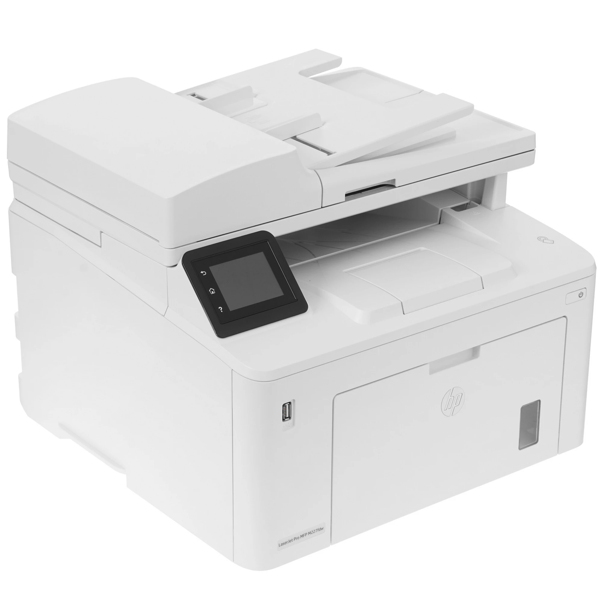 HP LaserJet M227fdw(Pr/Scan(1200x1200)/Copier/Fax, A4, 1200dpi, двухкомпонентная расходка, 28ppm, 256Mb, 2лотка(250+10л), АПД(15ppm) на 35л, Двухсторонняя печать, ePrint, Сенсорный дисплей 6,9 см, 802.11b/g/n/NFC/USB/LAN)(Замена CF485A,CF486A) ( G3Q75A )