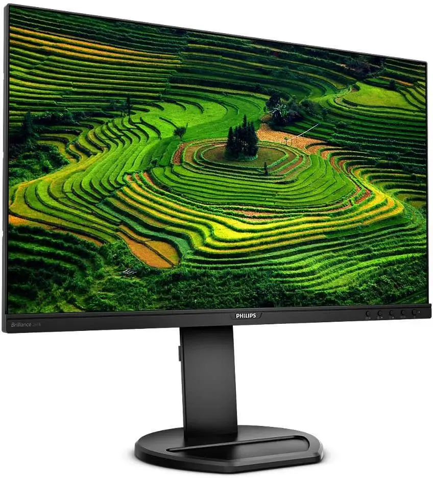 Монитор Philips - 241B8QJEB, 23.8", 16:9, IPS, 5 мс, 250cd/m², 1000:1, 1920x1080 (Full HD), 76 Гц, VGA, 1x DVI, 1x HDMI, 1x DP, USB-hub, HAS, HAS, Pivot, speakers, цвет чёрный, 241B8QJEB/00