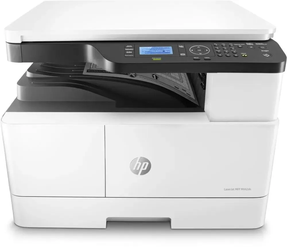 HP LaserJet Pro M442dn A3 Net белый/черный 8AF71A (A3, 24стр/мин, 512Mb, LCD, лазерное МФУ, USB2.0, сетевой, двусторонняя печать)