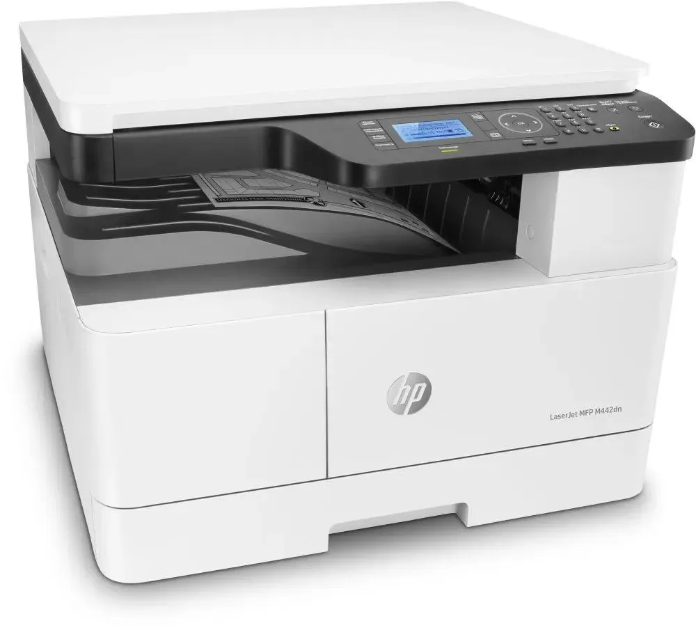 HP LaserJet Pro M442dn A3 Net белый/черный 8AF71A (A3, 24стр/мин, 512Mb, LCD, лазерное МФУ, USB2.0, сетевой, двусторонняя печать)