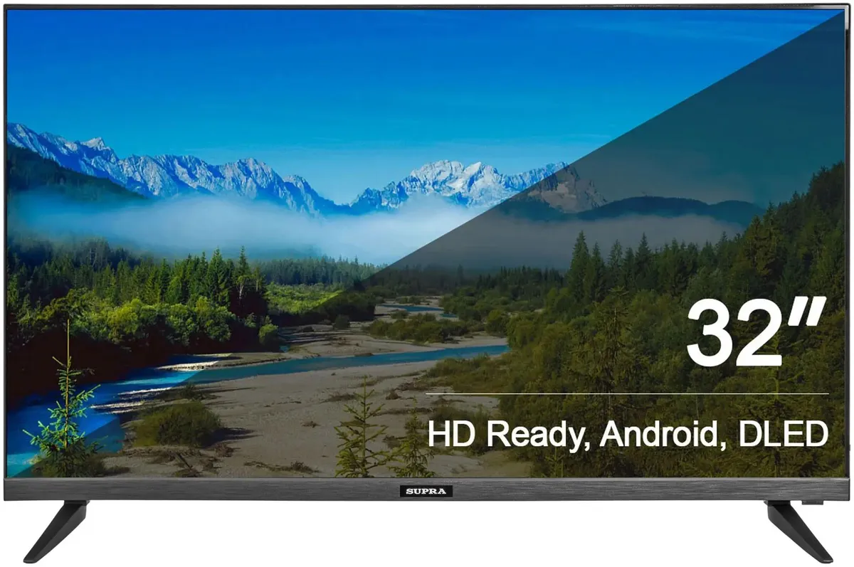 32" Supra STV-LC32ST0045W черный HD 60Hz DVB-T DVB-T2 DVB-C WiFi Smart TV (RUS) РОССИЯ