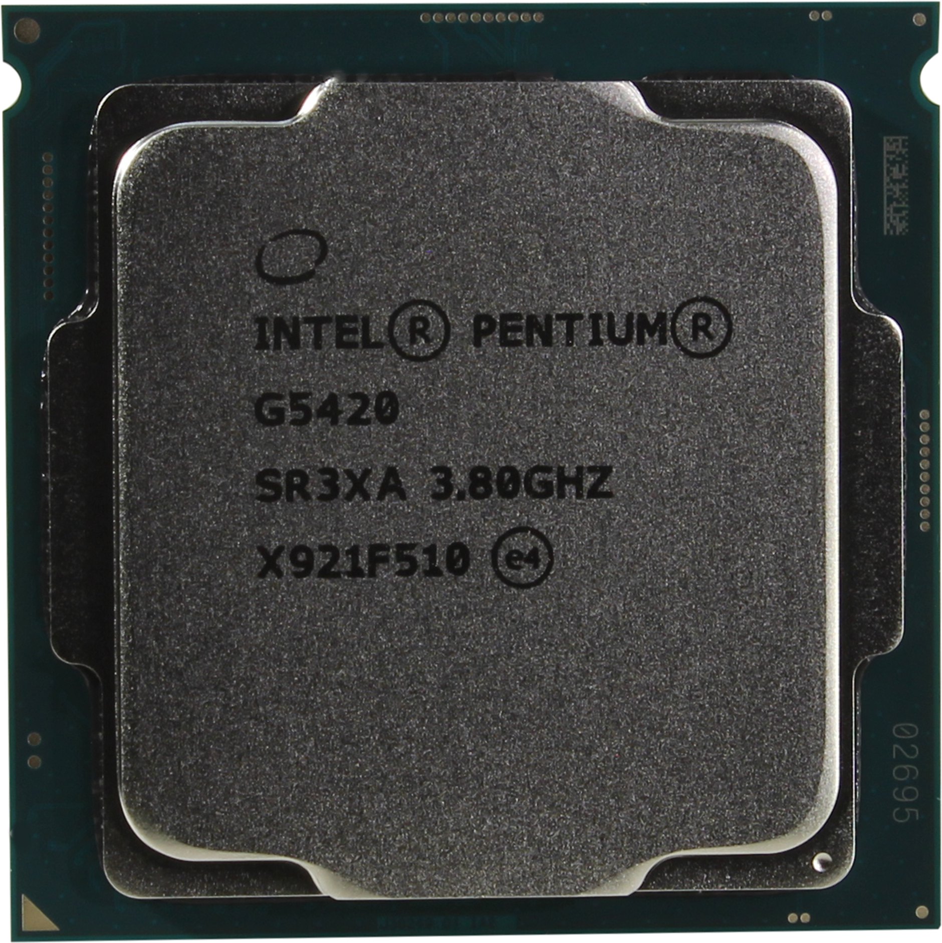 Intel Pentium G5420 BOX 3.8 GHz/2core/SVGA UHD Graphics 610/ 4Mb/54W/8 GT/s LGA1151