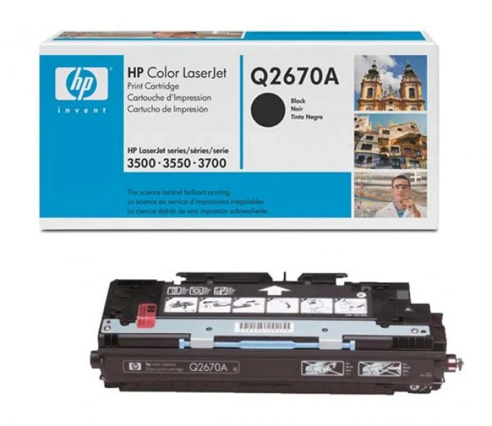 (Спец.цена) Оригинальный лазерный картридж HP Q2670A (308A) для принтера HP Color LaserJet 3500/ 3550/ 3550n/ 3700 black, 6000 страниц