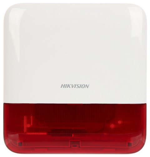 Оповещатель свето-звуковой радиоканальный уличный Hikvision DS-PS1-E-WE