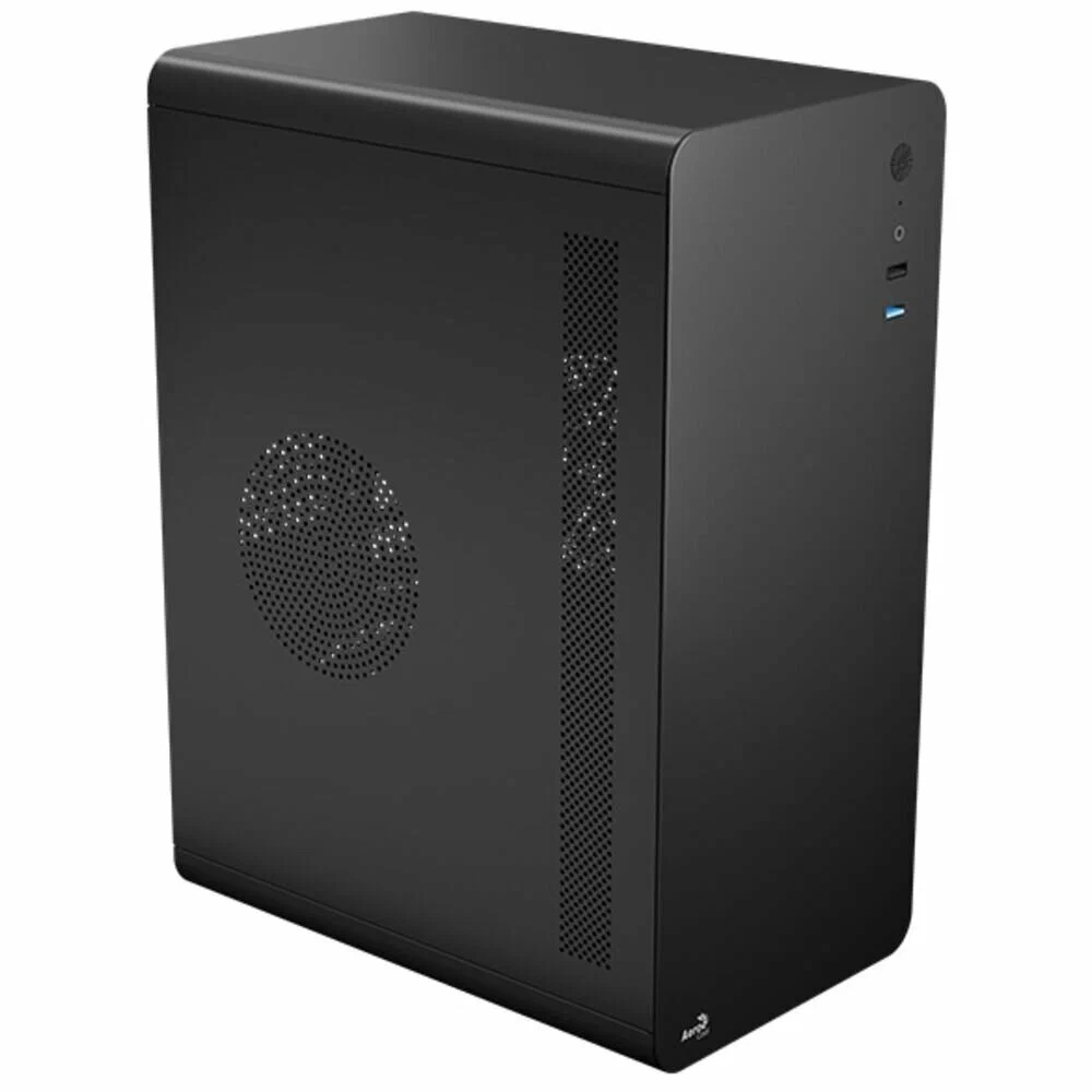 AeroCool CS-110-S-BK-v1 (mATX, 0.7mm, USB3.0 x1, USB2.0 x2, 1x 8cm Black Fan)