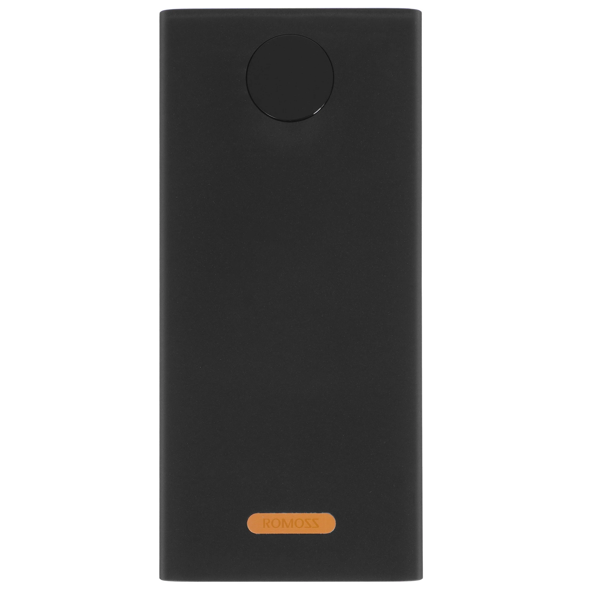 Мобильный аккумулятор Romoss PEA60, 60000мAч, 22.5 Вт, USB-A - 3 шт, USB-C - 1 шт, дисплей, черный