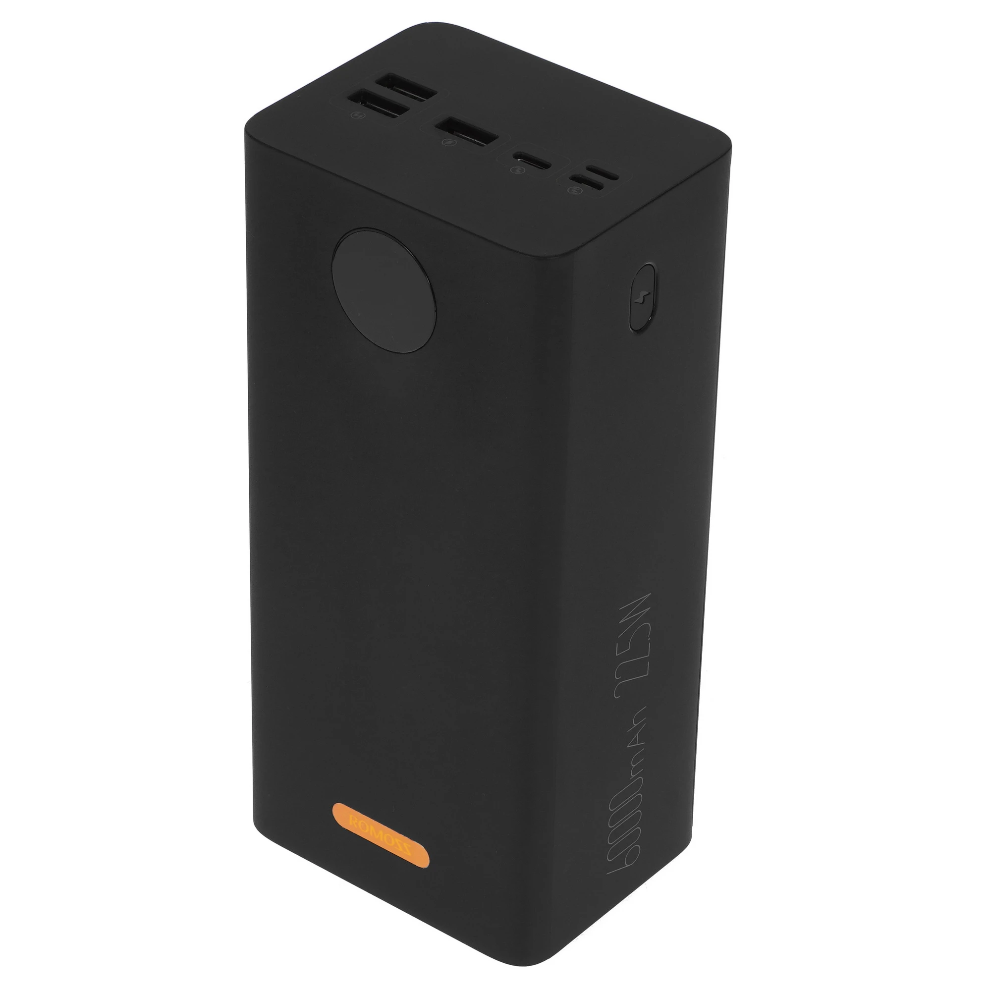 Мобильный аккумулятор Romoss PEA60, 60000мAч, 22.5 Вт, USB-A - 3 шт, USB-C - 1 шт, дисплей, черный