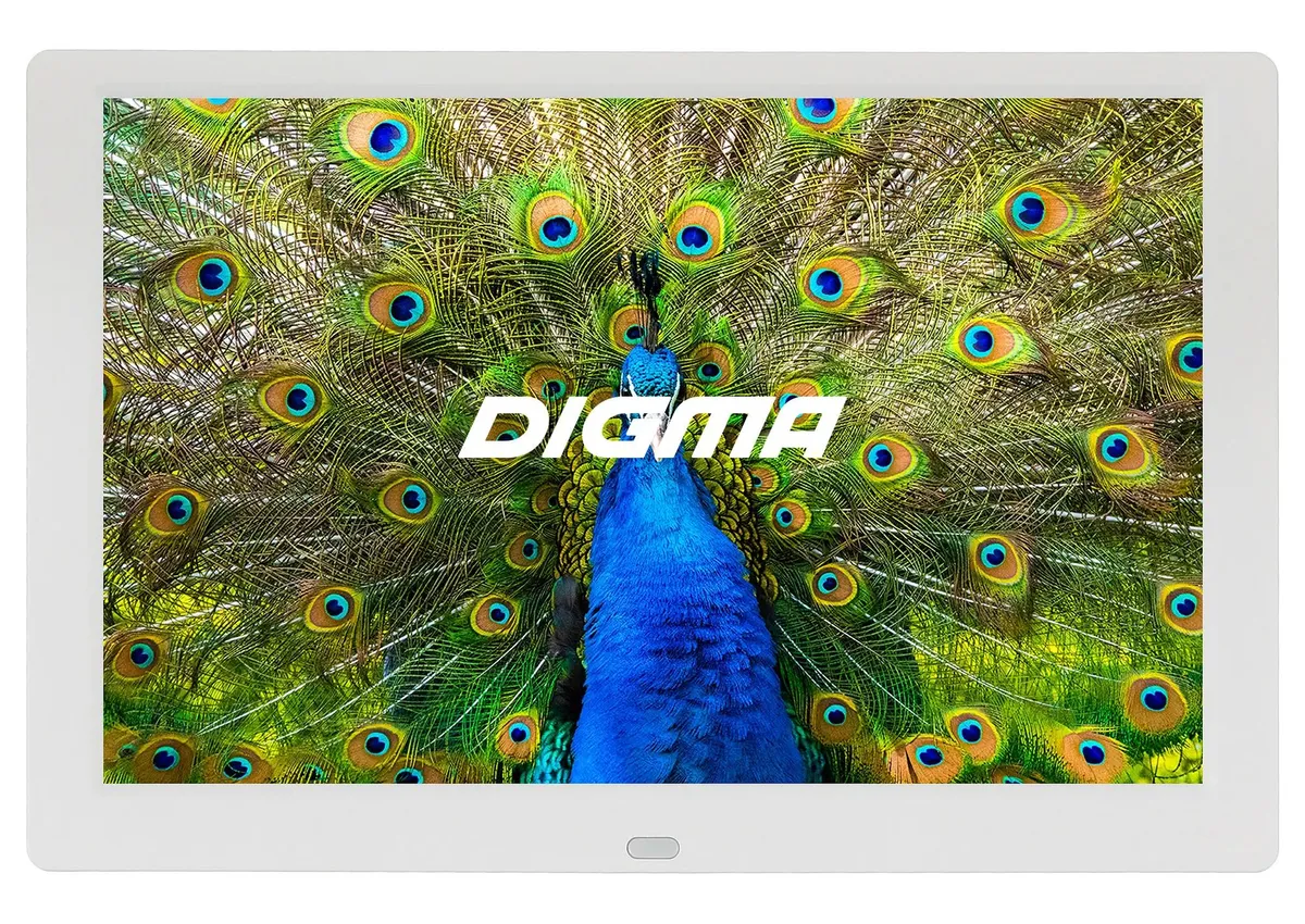 Фоторамка Digma 10.1" PF-1043 1280x800 белый пластик ПДУ Видео