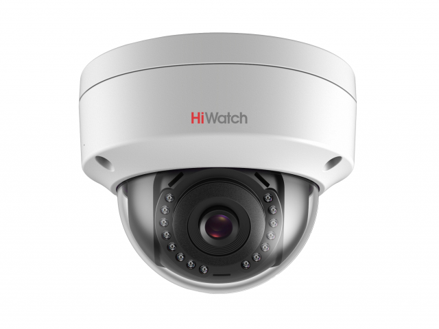 HiWatch DS-I202(E) 2.8 2Мп купольная IP-видеокамера с ИК-подсветкой до 30 м, H.265+/H.265, 3D DNR, DWDR, коридорный режим, IP67, IK10