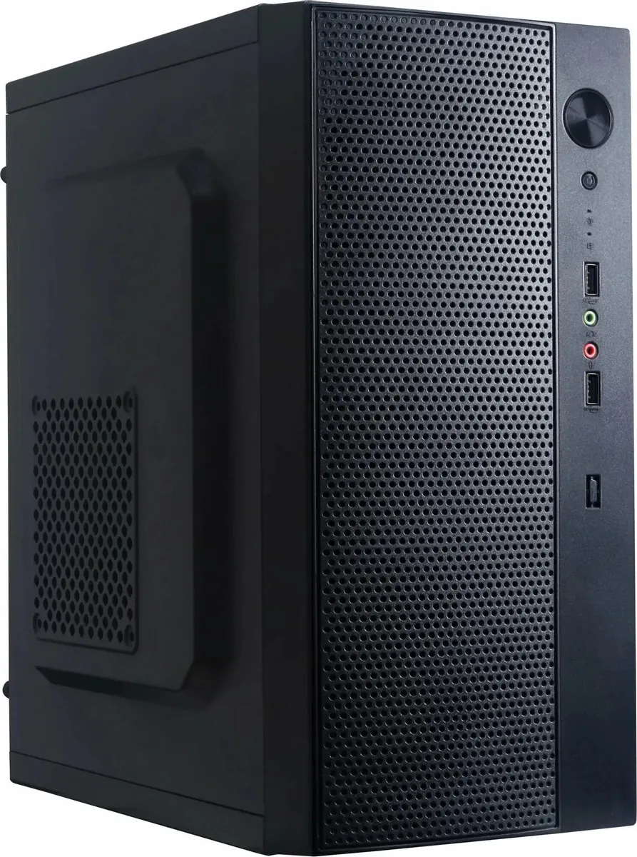 Minitower Accord ENTRY ACC-242B черный без БП mATX 2xUSB2.0 audi