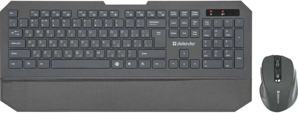 45925 - Беспроводной Комплект, Клавиатура + Мышь, Defender Berkeley C-925 Nano,B Черн RUS Кл:104+12 М:6кн, 8. Клавиша "LNG" для смены языка одним нажатием. До 18 месяцев без замены батарей. Специальные игровые функции. Блокировка системных клавиш: нажмите и удерживайте клавишу Fn, затем нажмите клавишу...